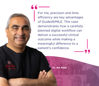 Restoring Confidence Through GuidedSMILE: A Dual Arch FP3 Case Study by Dr Nik Patel